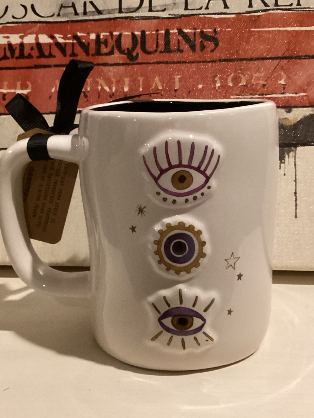 Rae Dunn I Spy With My Third Eye Halloween Mug 🪬 - Picture 2 of 4